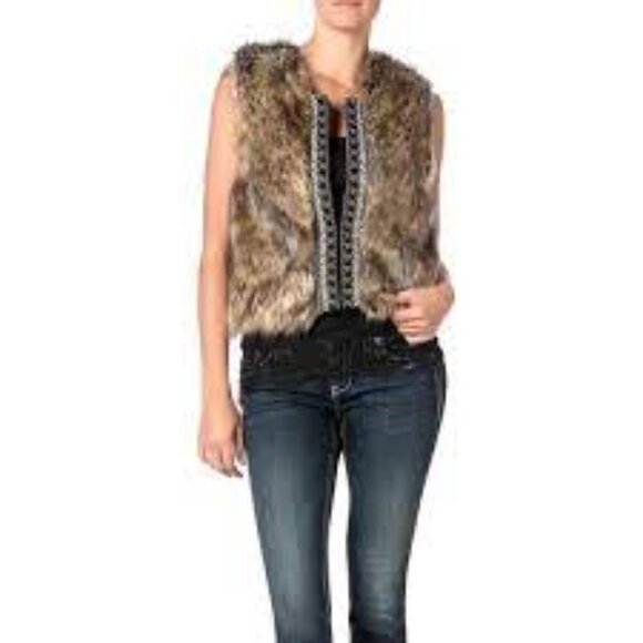 Miss Me Jackets & Blazers - NWT Miss Me Woman Vest Size L